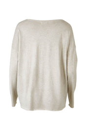 Product shot of the Amour Knit in colour Natural, from the back