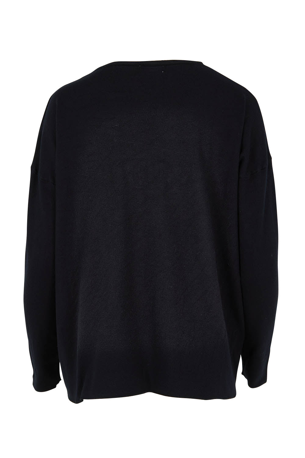 Product shot of the Amour Knit in colour Navy (Blue), from the back