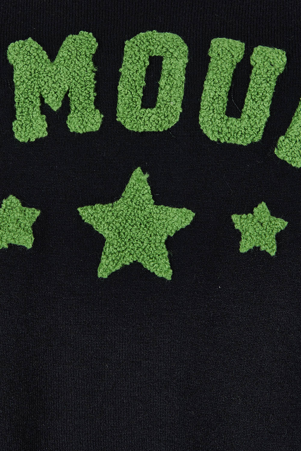 Product shot of the Amour Knit in colour Navy (Blue), detail
