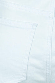 Product shot of the Maddy Wide Leg Jean in colour White (White), detail