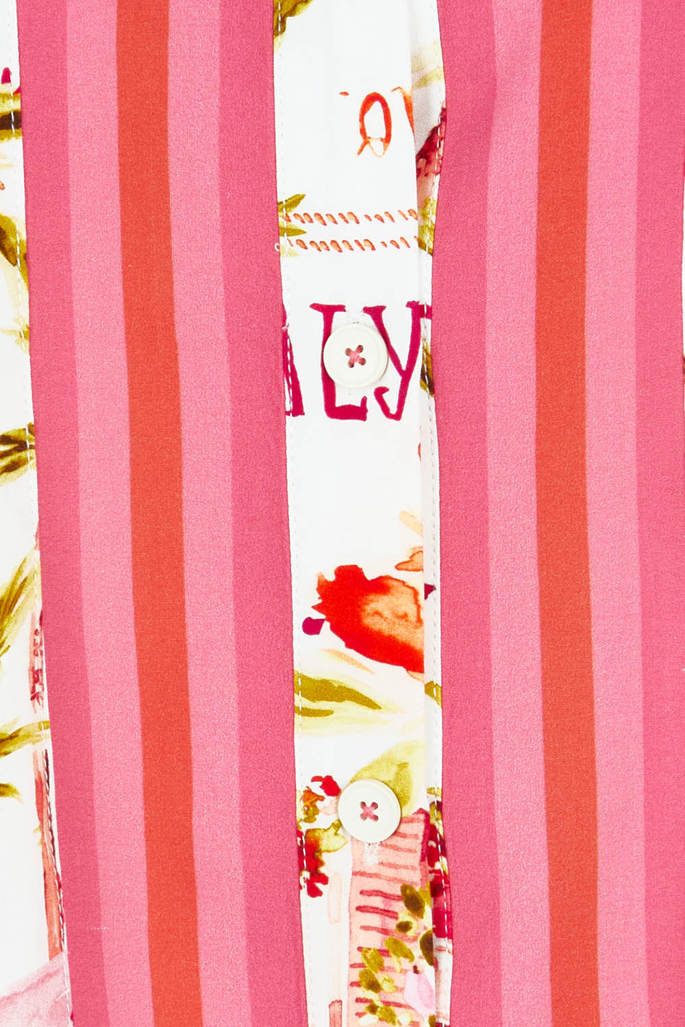 Product shot of the Ciao Bella Shirt in colour Pink (Pink), detail