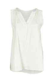 Product shot of the Vacation Cami in colour Ivory (White), from the front