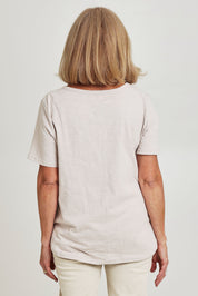 Preloved C'est La Vie Cotton Tee - Natural
