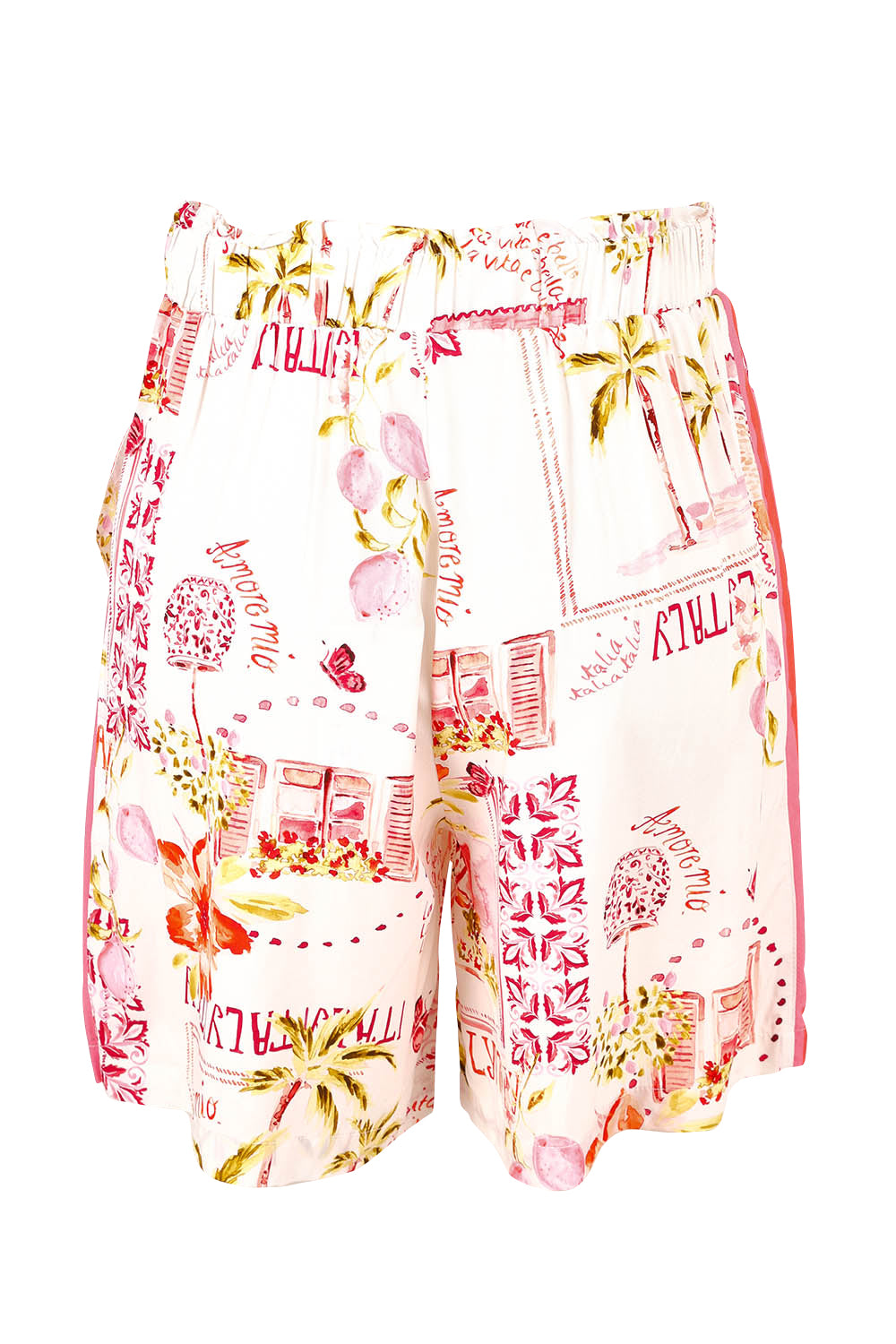 Product shot of the Ciao Bella Short in colour Pink (Pink), from the back