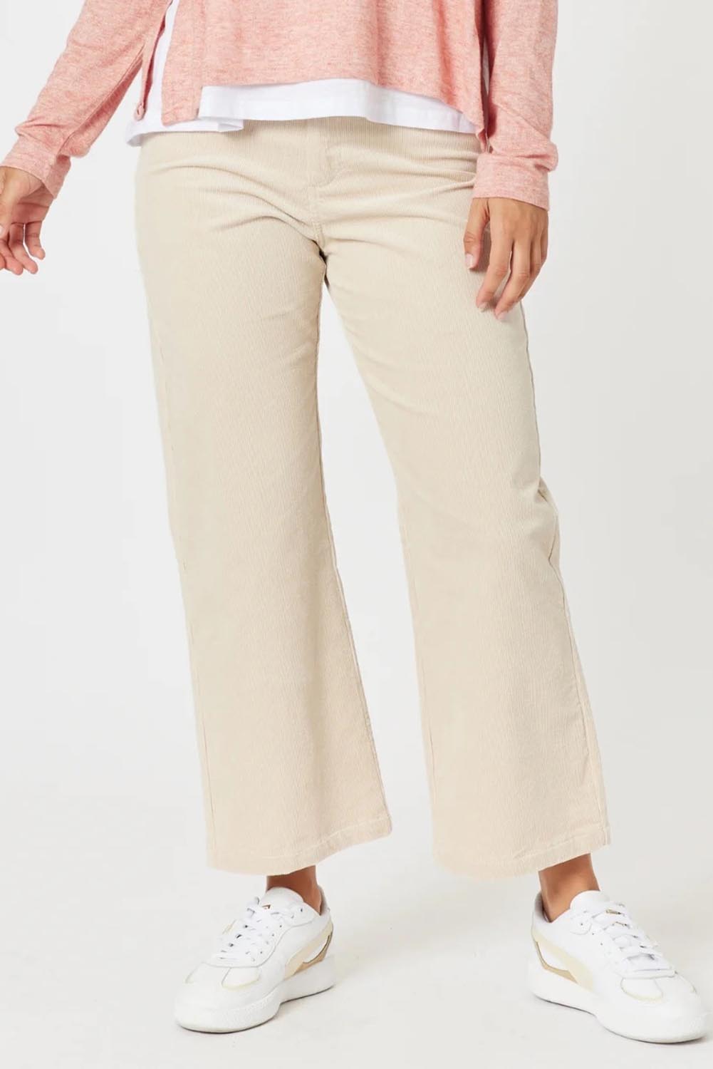 Preloved Lucy Stretch Cord Pant - Natural