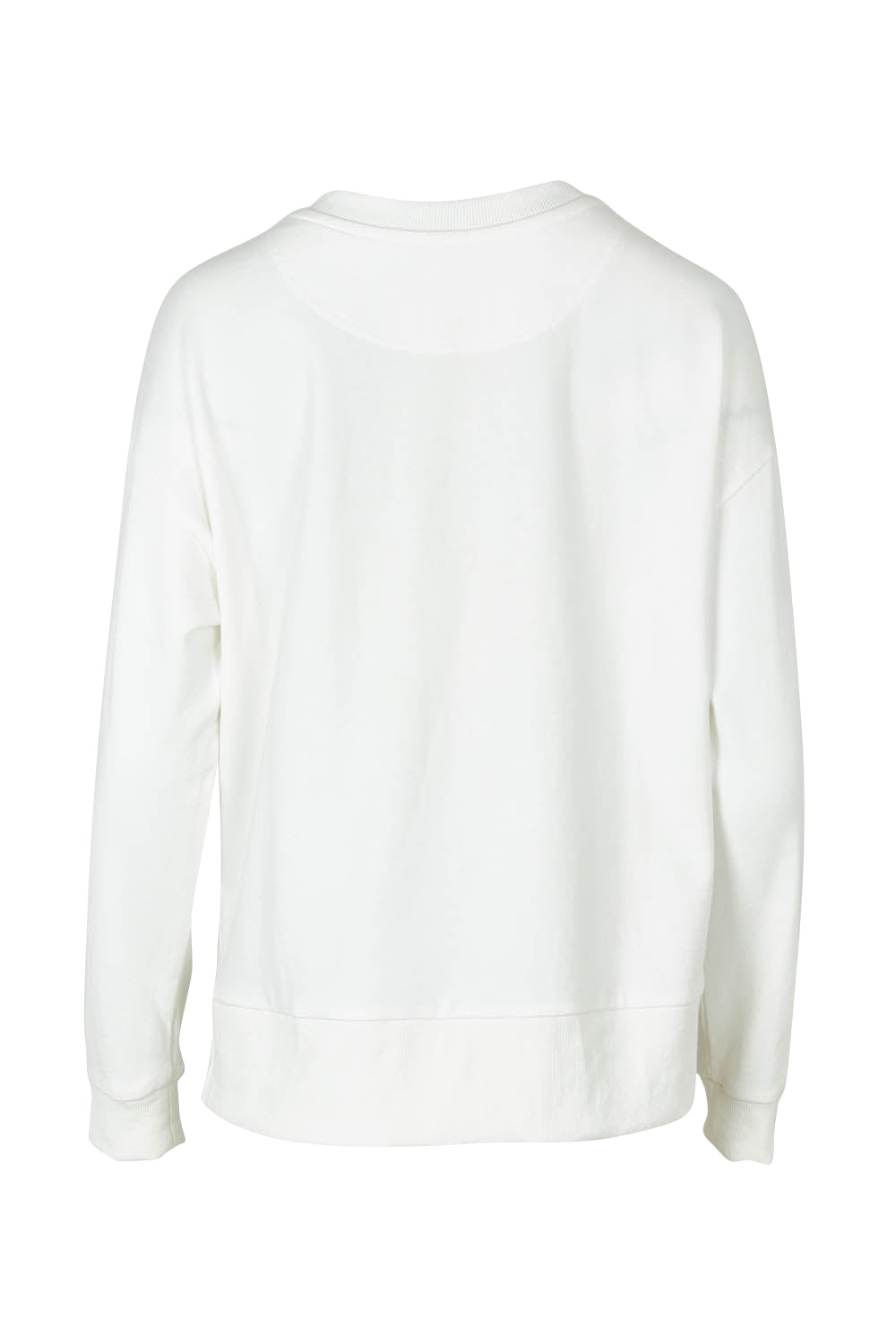 Product shot of the Vintage Cotton Blend Sweatshirt in colour White (White), from the back
