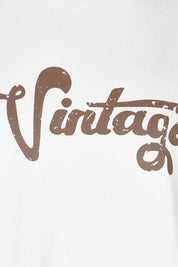 Product shot of the Vintage Cotton Blend Sweatshirt in colour White (White), detail