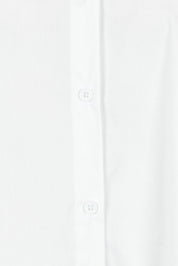Product shot of the City Rib Cuff Cotton Blend Shirt in colour White (White), detail