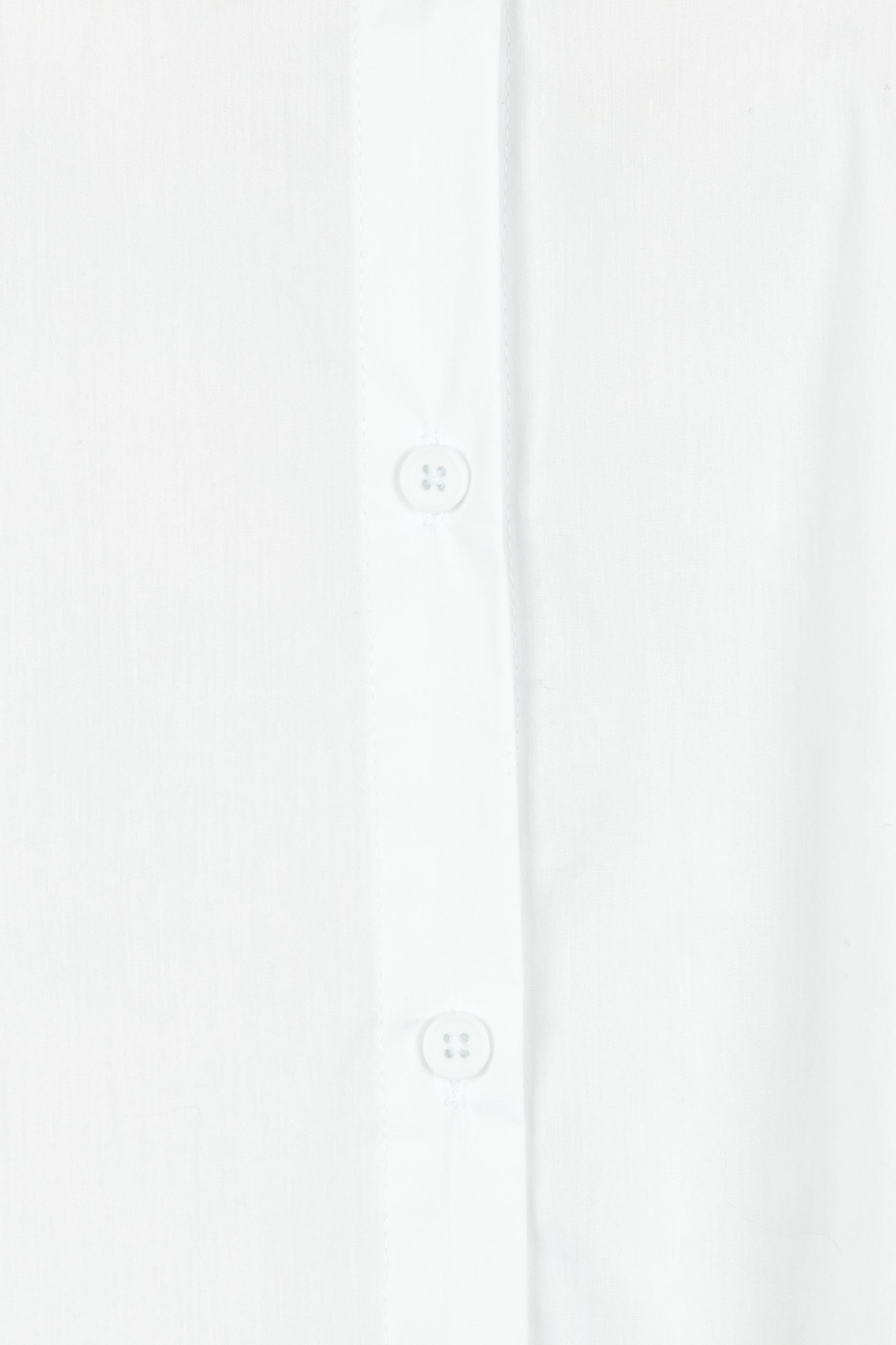 Product shot of the City Rib Cuff Cotton Blend Shirt in colour White (White), detail