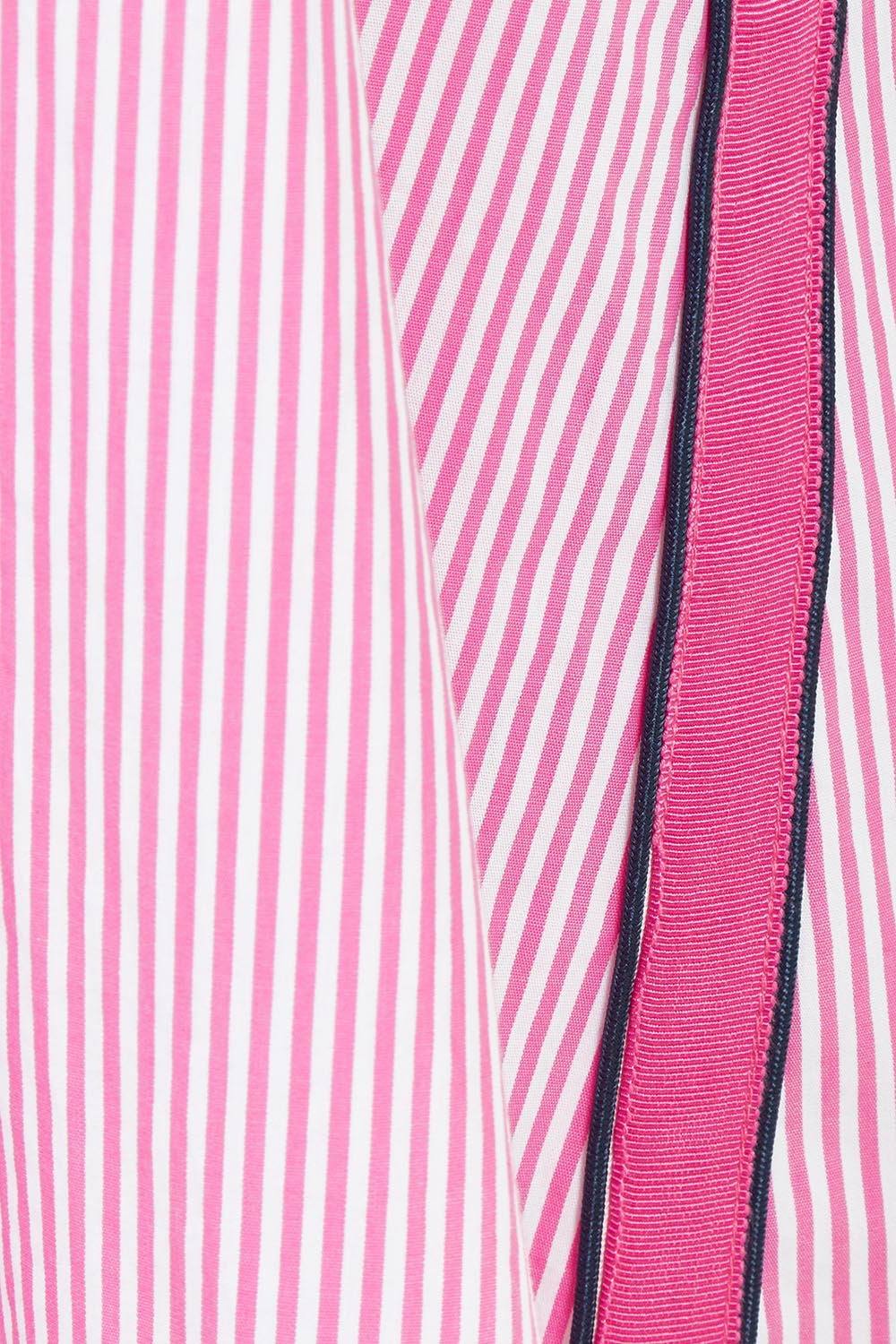 Product shot of the Skyler Stripe Cotton Dress in colour Pink (Pink), detail