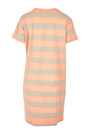 Product shot of the Love & Kisses Cotton Dress in colour Mango, from the back