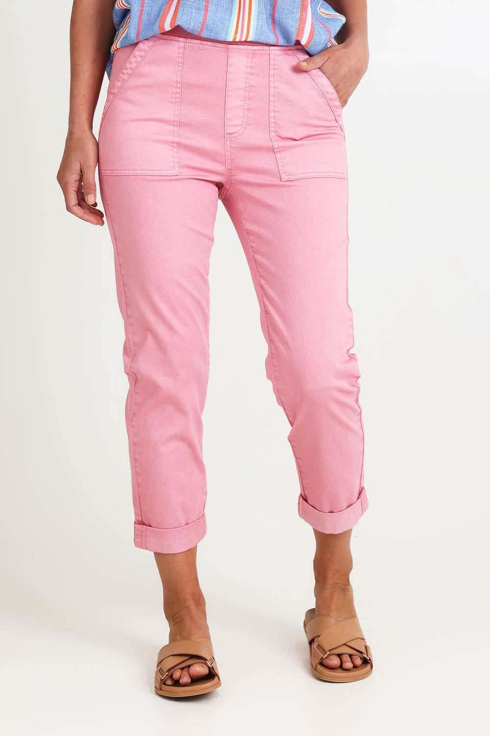 Isabella Cotton Pant - Musk