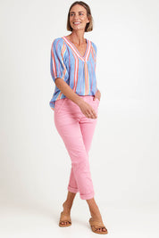 Isabella Cotton Pant - Musk