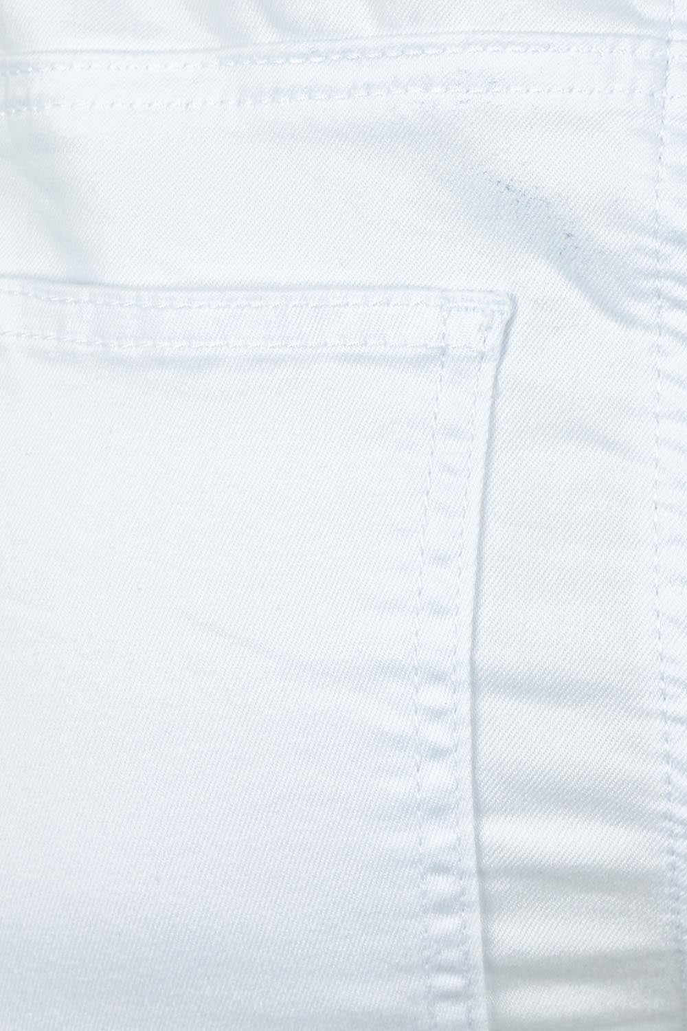 Product shot of the Isabella Cotton Pant in colour White (White), detail