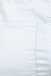 Product shot of the Isabella Cotton Pant in colour White (White), detail