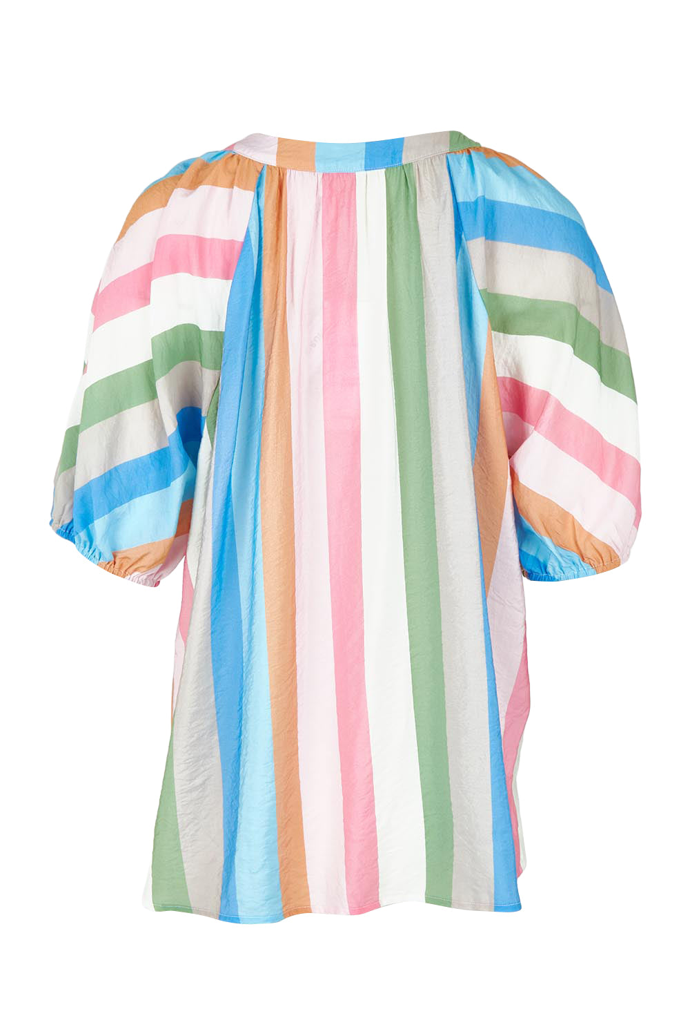 Product shot of the Lucy Stripe Top in colour Stripe, from the back