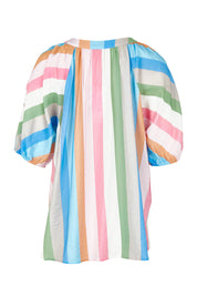 Product shot of the Lucy Stripe Top in colour Stripe, from the back