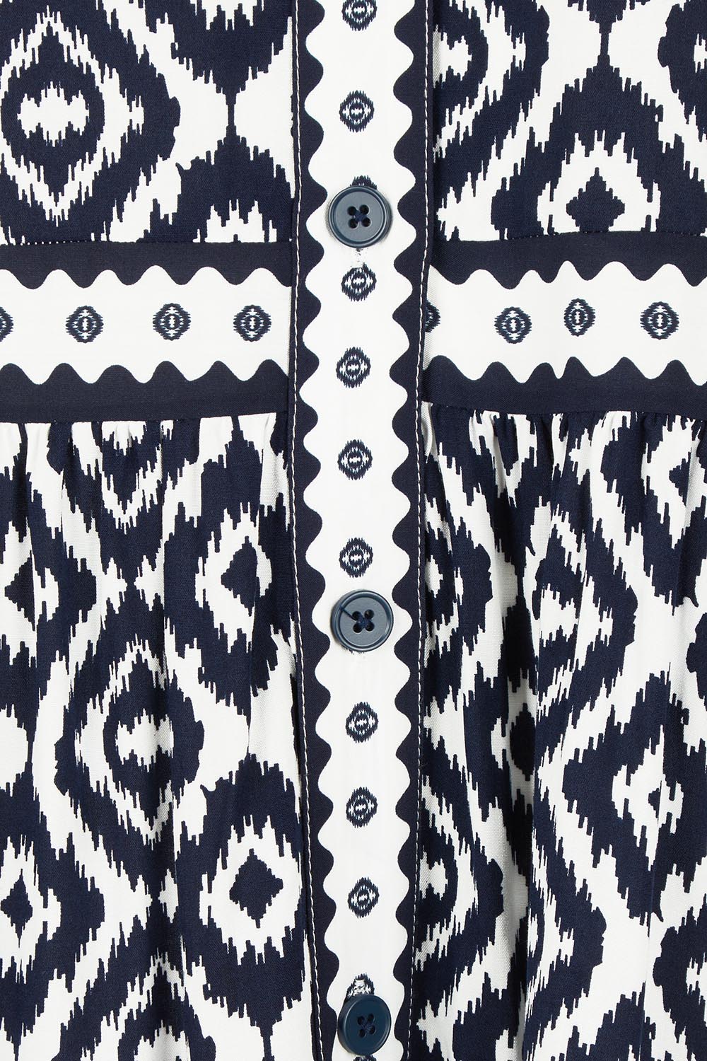 Product shot of the Diamonds Are Forever Dress in colour Navy (Blue), detail