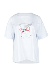 Product shot of the Martini Cotton Tee in colour White (White), from the front