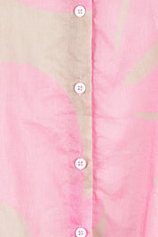 Product shot of the Sienna Cotton Shirt in colour Pinkstone (Pink), detail