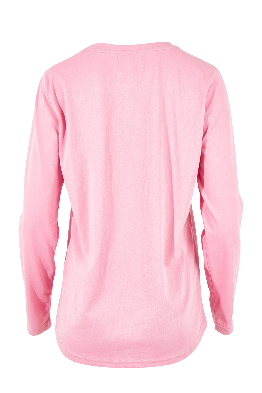 Product shot of the Heart Square Tee in colour Pink (Pink), from the back