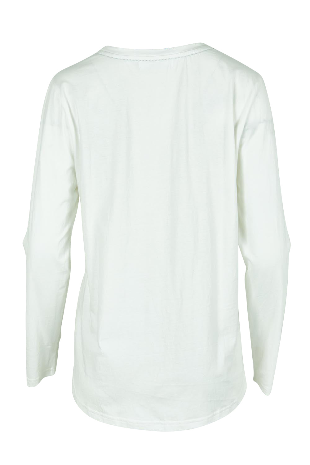 Product shot of the Sweetheart Tee in colour Ivory (White), from the back