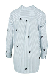 Aspen Stripe Cotton Shirt – Blkwhite