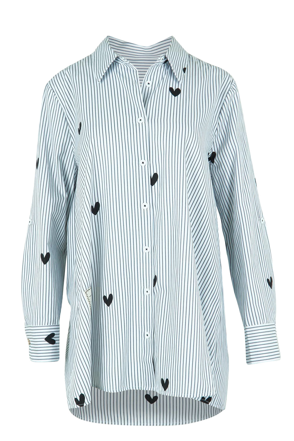 Aspen Stripe Cotton Shirt – Blkwhite
