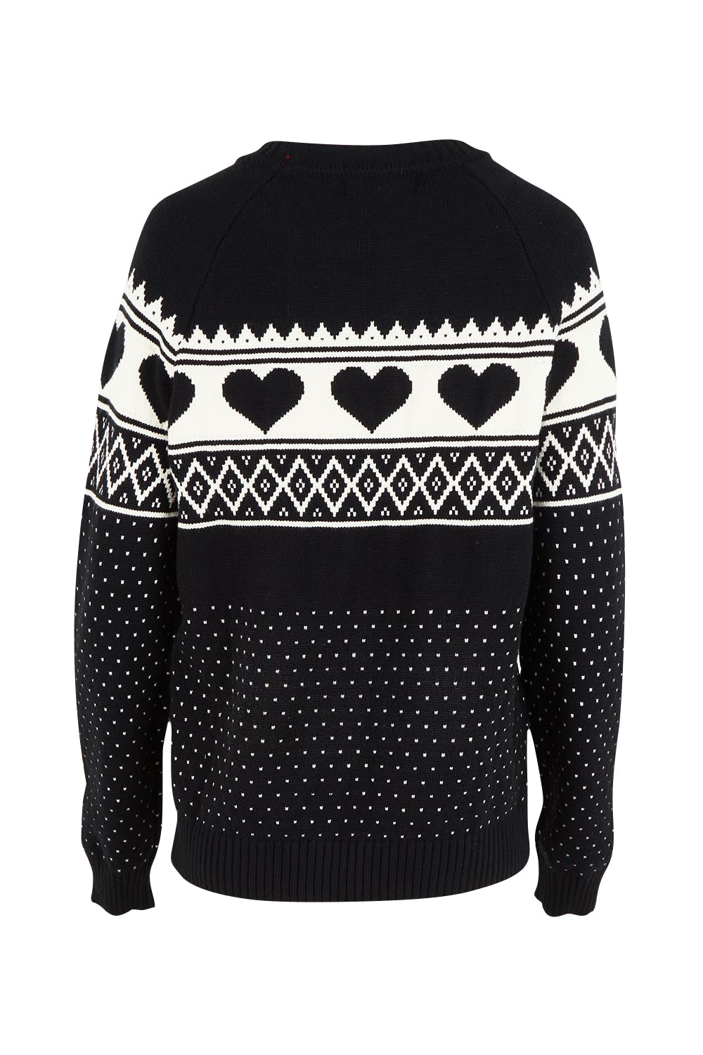 Aspen Hearts Knit – Black