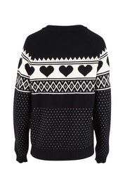 Aspen Hearts Knit – Black