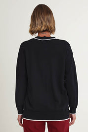 Slalom Heart Cardi – Black