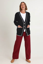 Slalom Heart Cardi – Black