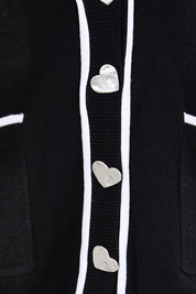 Slalom Heart Cardi – Black