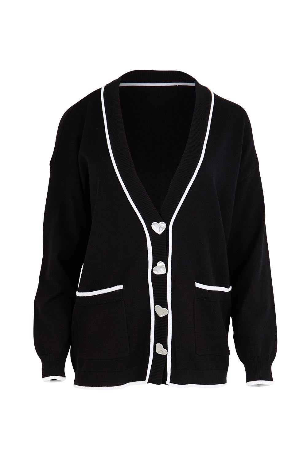 Slalom Heart Cardi – Black