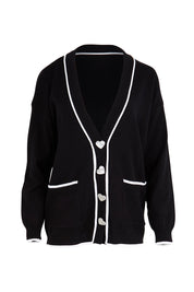 Slalom Heart Cardi – Black