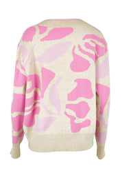 Product shot of the Blushing Knit in colour Pink (Pink), from the back