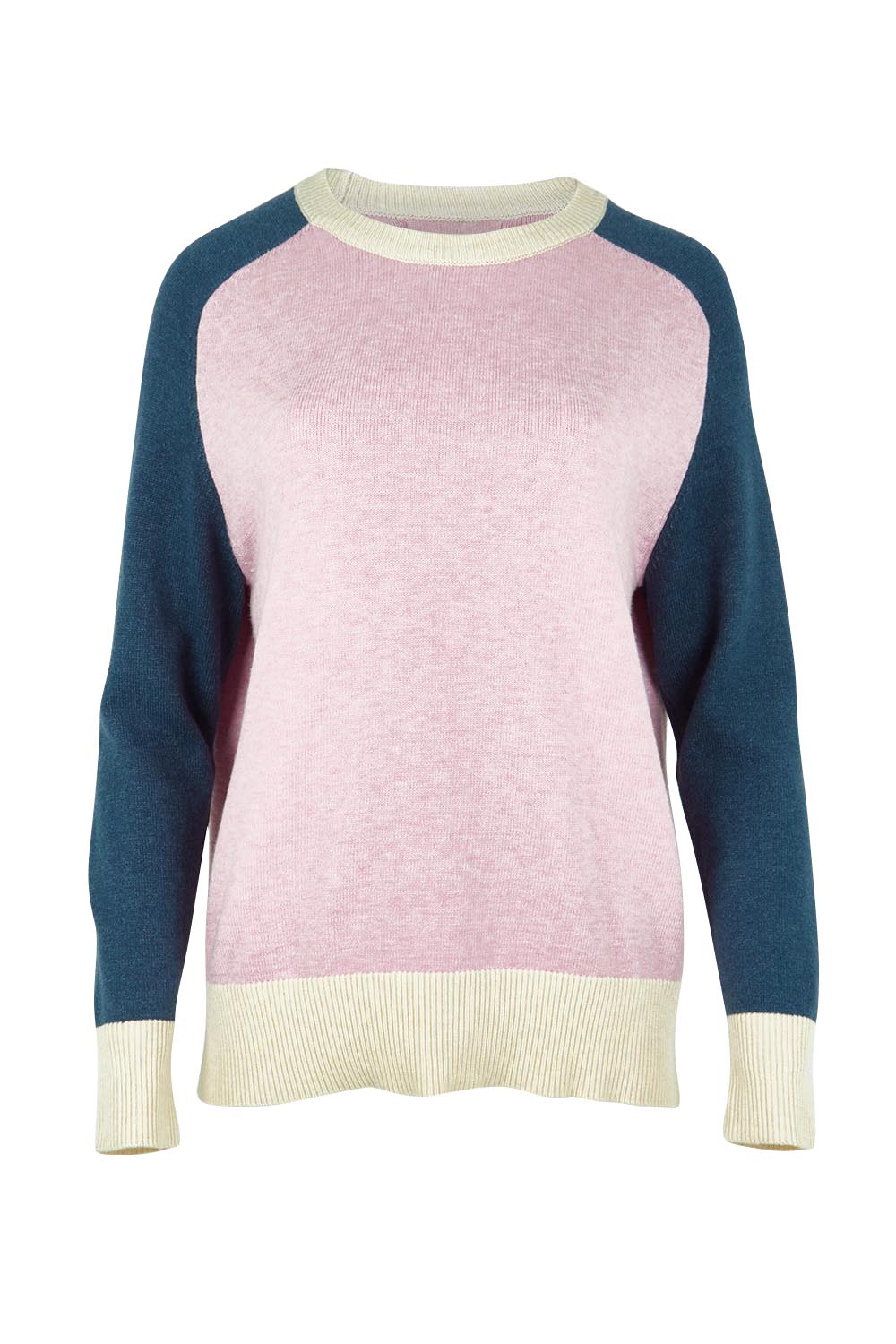 Product shot of the Rosie Knit in colour Pink (Pink), from the front