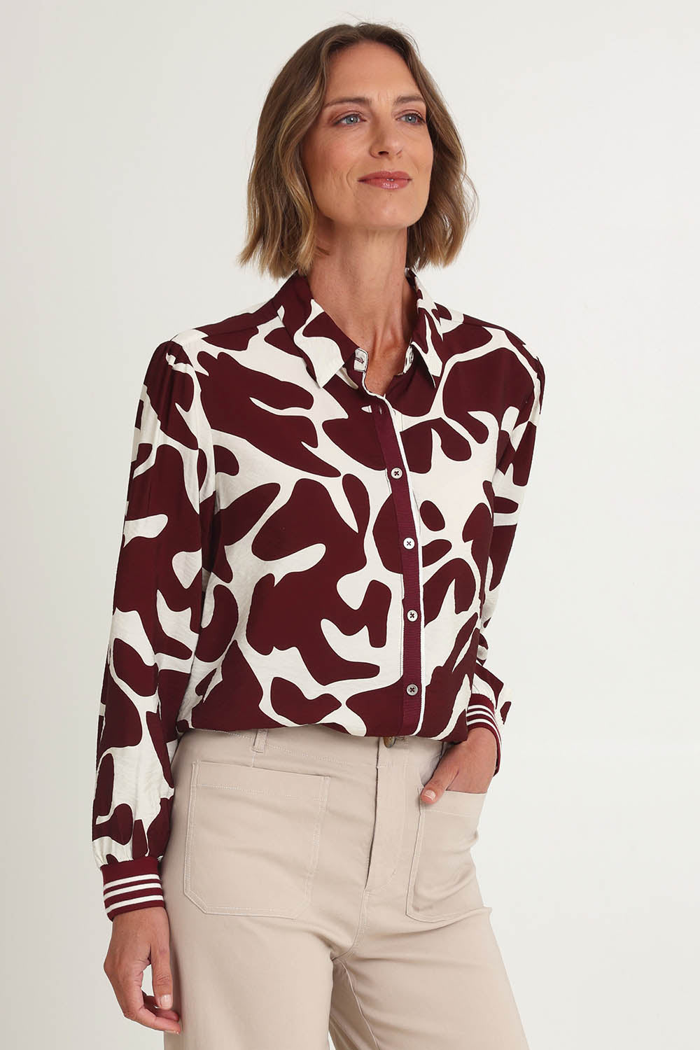 Aspen Print Shirt – Shiraz