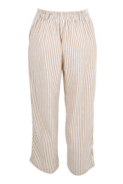 Product shot of the Urban Stripe Pant – Natural in colour Natural, from the back