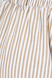 Product shot of the Urban Stripe Pant – Natural in colour Natural, showing detail