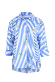Product shot of the Spritz Stripe Shirt – Bluewhite in colour Bluewhite, from the front