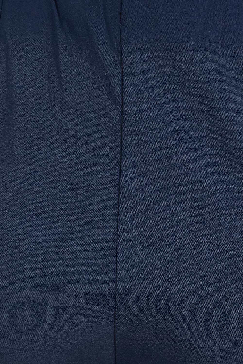 Product shot of the Zara Wide Leg Pant - Navy in colour Navy, showing detail