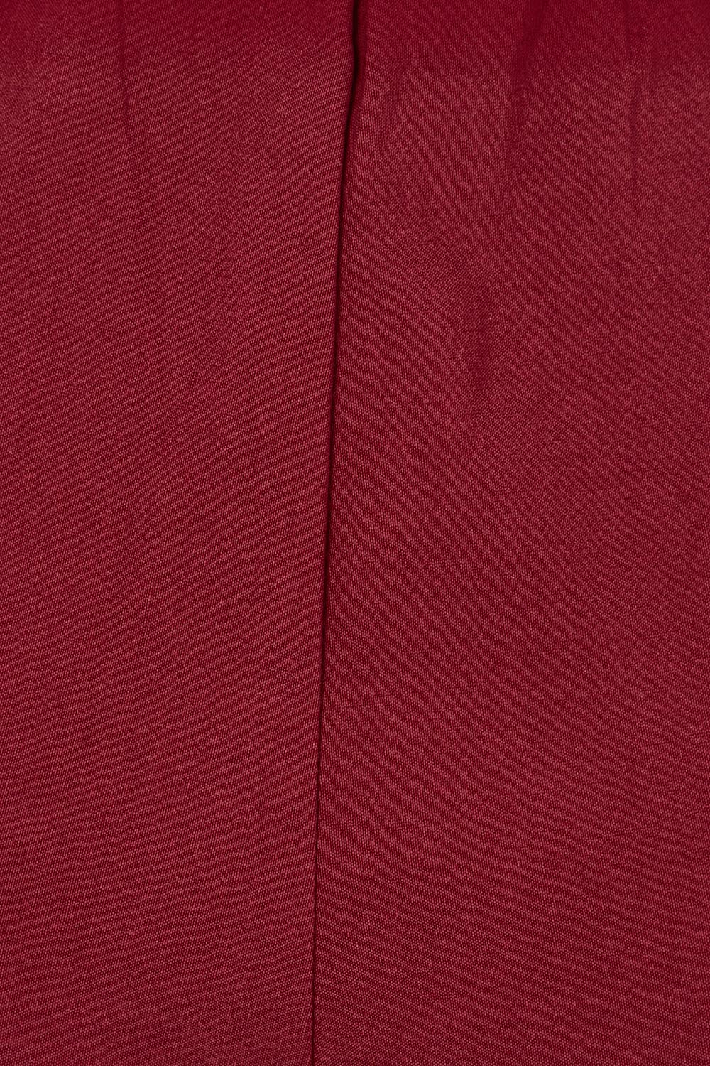 Product shot of the Zara Pant in colour Shiraz (Red), detail