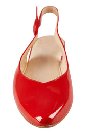Product shot of the Fairy in colour Redpatent (Red), detail