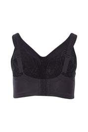Product shot of the Endless Comfort Wirefree Bra in colour Black (Black), from the back
