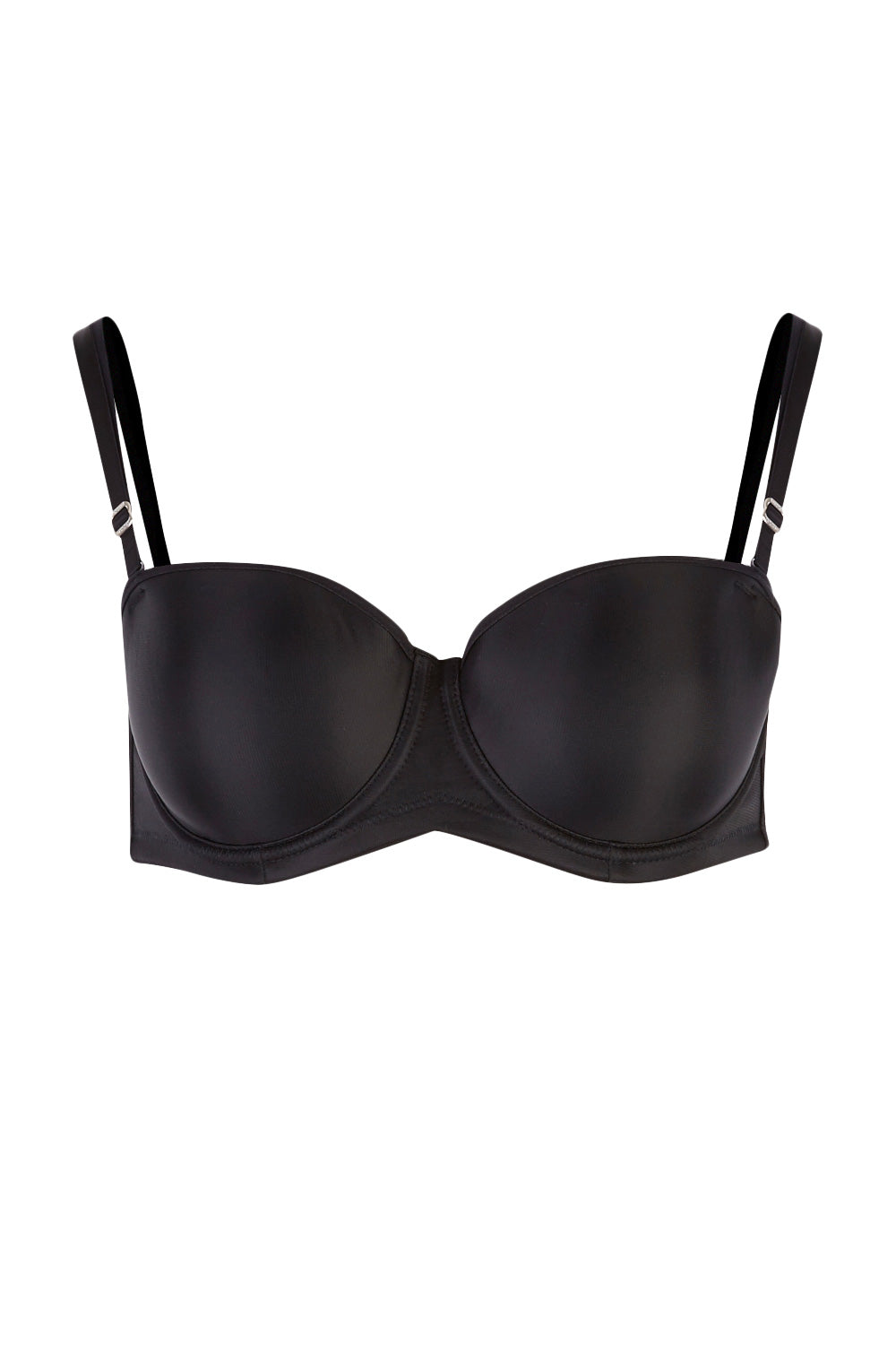 Product shot of the Beautiful Silhouette Bra in colour Black (Black), from the front