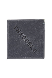 Product shot of the Activated Charcoal Cleanse Bar in colour Black (Black), from the front