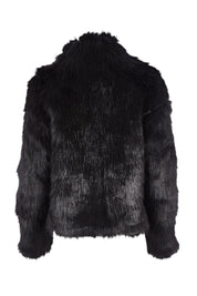 Product shot of the Fur Delicious Jacket in colour Black (Black), from the back