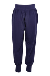 Product shot of the Cotton Jersey Pull On Jogger – Ink in colour Ink, from the back