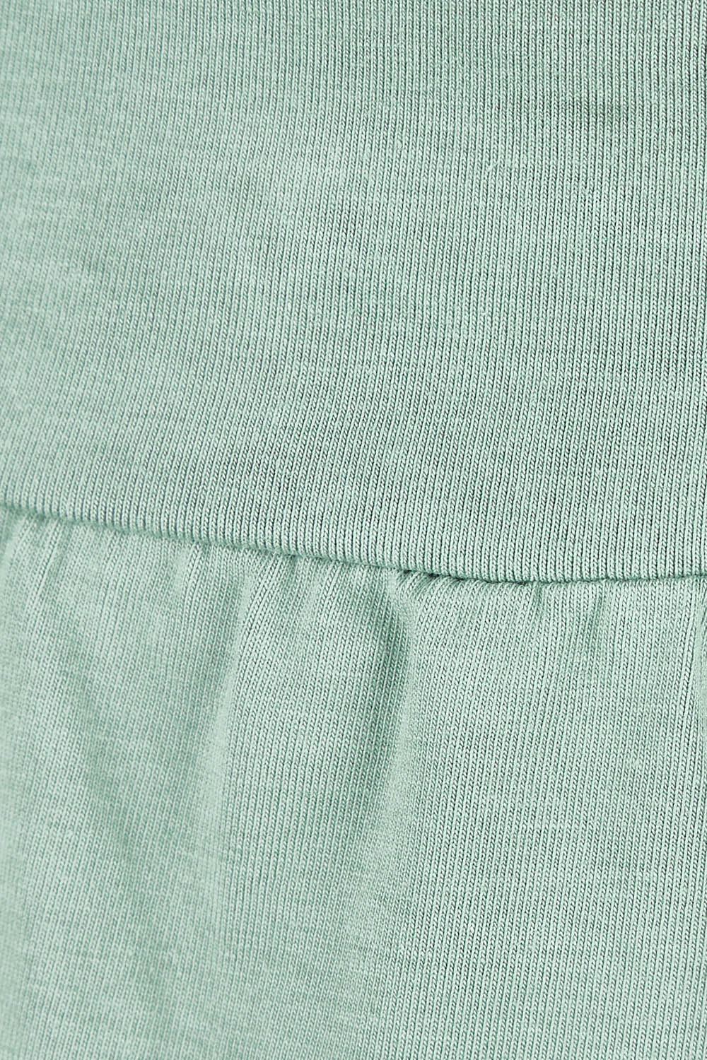 Product shot of the Cotton Jersey Pull On Jogger in colour Sage (Green), detail